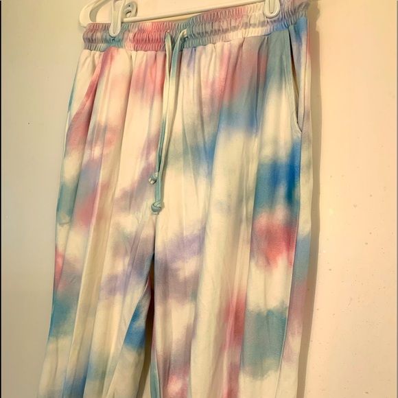 NWOT Pink & Blue Crew and Pant Set - Picture 5 of 5